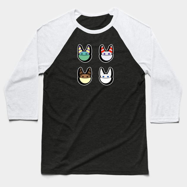 Space Cats Baseball T-Shirt by LazyDayGalaxy